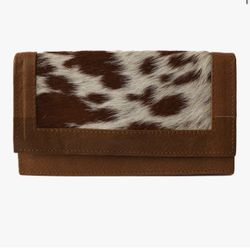 REAL COWHIDE LEATHER POUCH WALLET