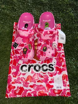 BAPE x Crocs Classic Clog Pink Camo