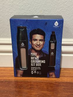 New Mario Lopez Pursonic Mens Grooming Kit , Designed for Hair, Beard, Nose & Ear Grooming, 10 Piece Grooming Kit