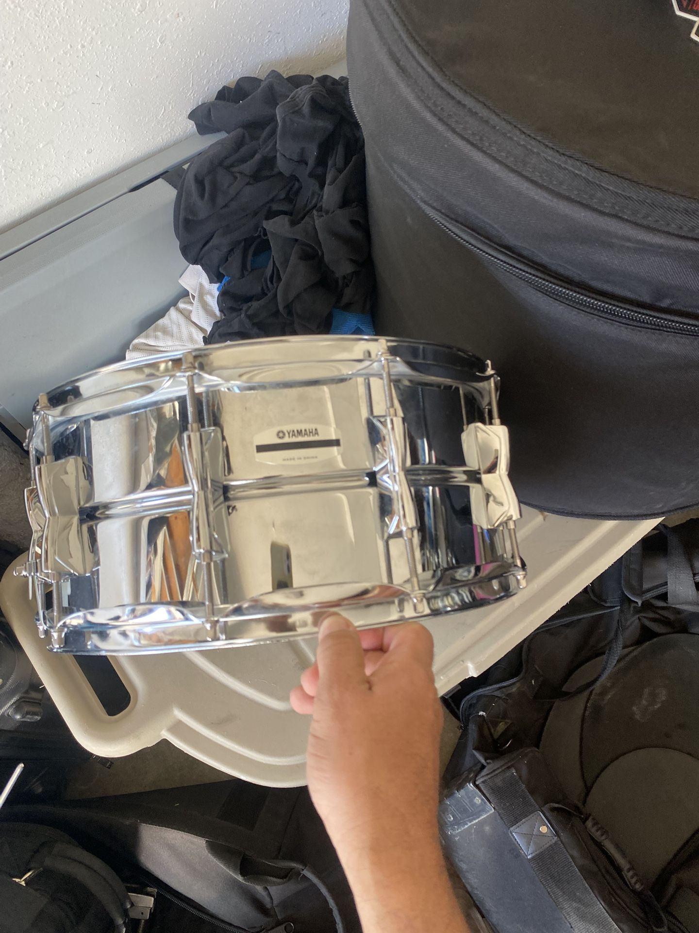 Yamaha 10 Lugs 14 Metal Snare Drum