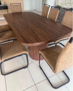 Modern Brow Dining Table - No Credit Needed - Same Day Delivery 🚚