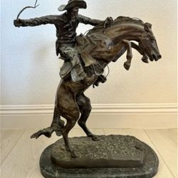 Bronco Buster Frederic Remington Bronze Sculpture