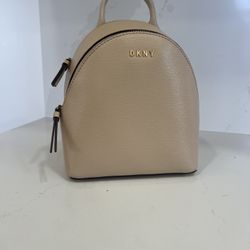 DKNY Beige Backpack/Purse
