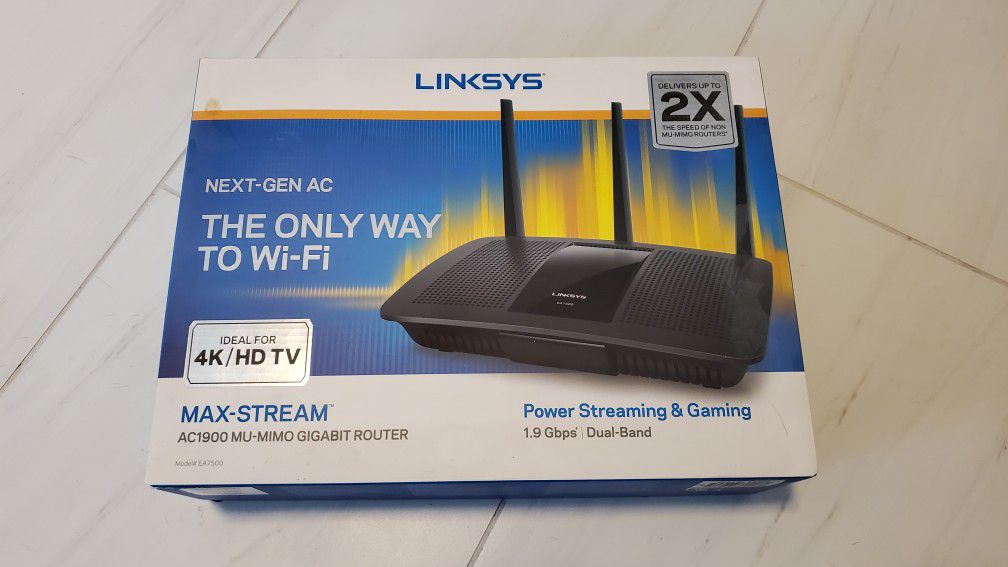 Linksys Max-Stream AC1900 MU-MIMO Gigabit Router