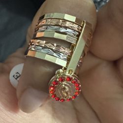 7 Day Ring Gold Plated / Semanario Oro Laminado 