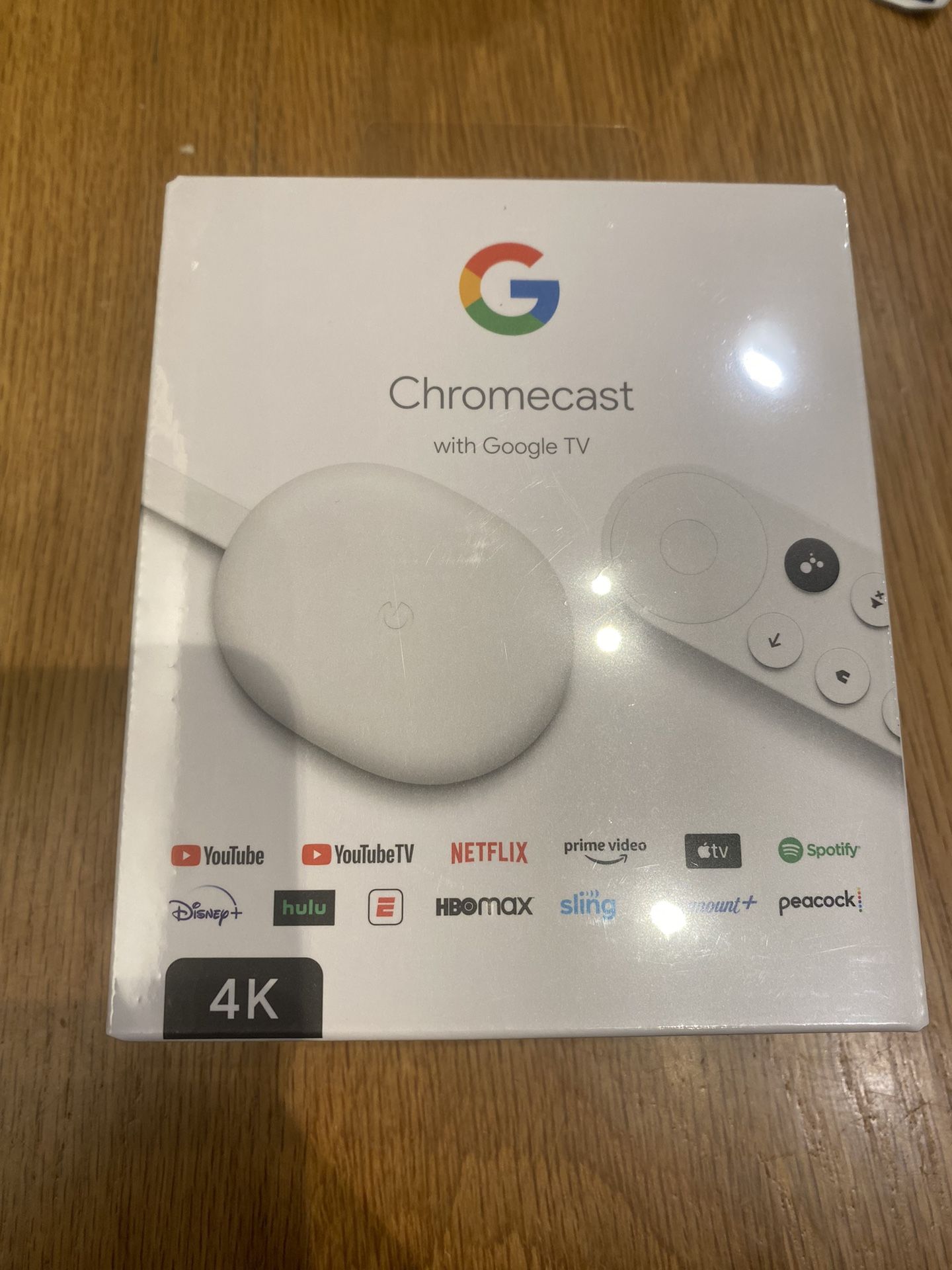 NEW Google Chromecast with Google TV - Streaming Media Player in 4K HDR - Snow