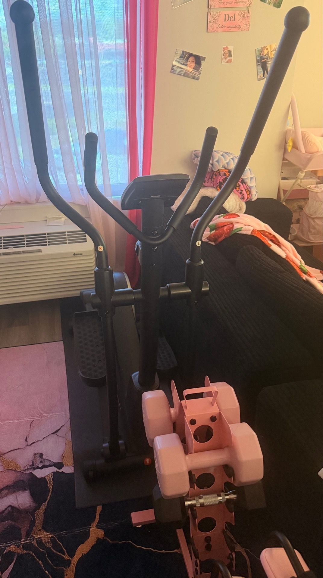 MERACH Magnetic Elliptical Machine – Like New – Silent Resistance – App Compatible – 350 lb Capacity