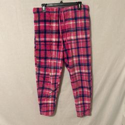Cozy Pink Plaid Pajama Pants