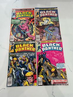 Black Panther #11,12,13,14 Vol. 1 1979 Marvel Newsstands, Lot of 4, Mid grade condition