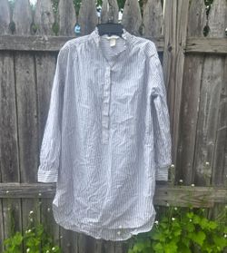 H&M Women's Striped Long Sleeve Shirt Dress