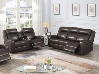 Manual Reclining Sofa & Recliner Loveseat Set