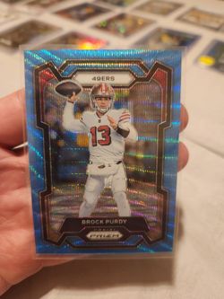 Brock Purdy Numbered 60/199 Blue Wave Prizm