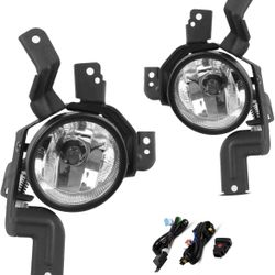 Brand New Set of Fog Lights Lamps Compatible with 2007 2008 2009 Honda CRV (Clear Lens with H11 12V 55W Halogen Bulbs & Wiring Kit / Harness) A1