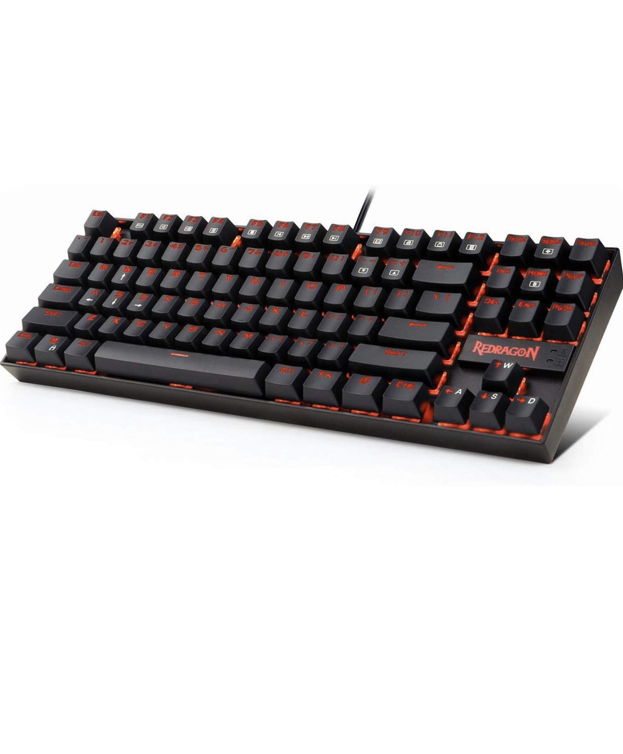 Redragon K552 60% Mechanical Gaming Keyboard Compact 87 Key Mechanical Computer Keyboard KUMARA USB Wired Cherry MX Blue Equivalent Switches for Wind