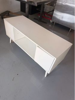 Beautiful white tv stand