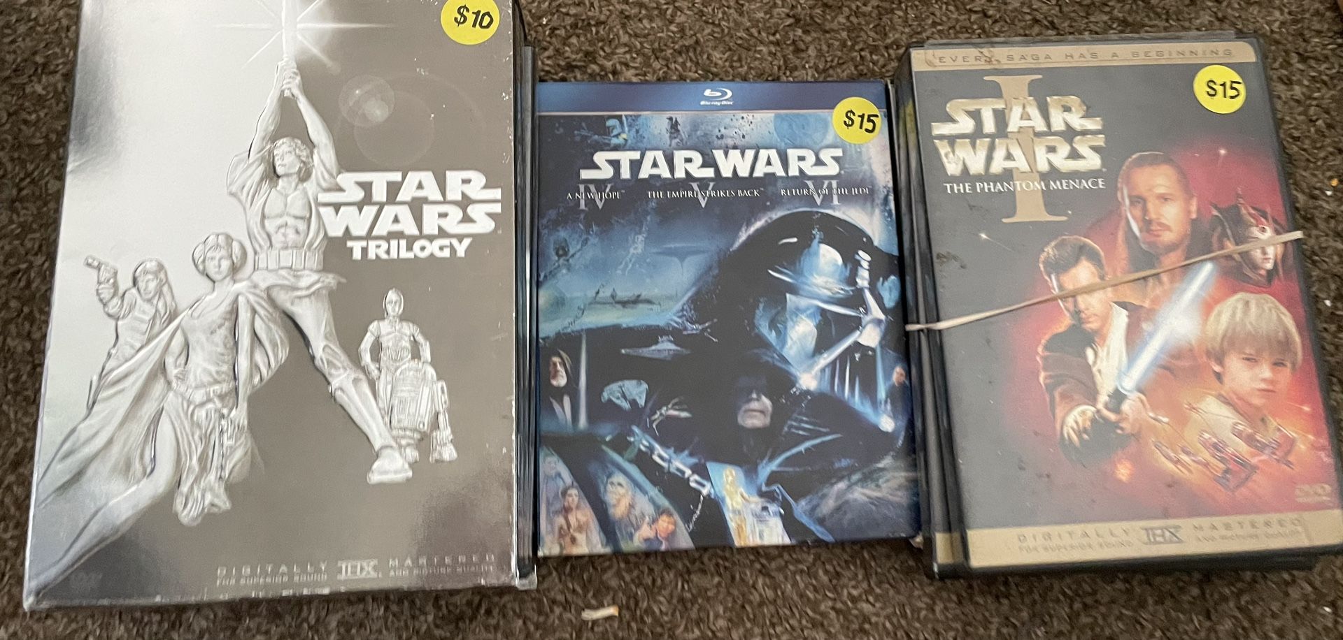 Star Wars Dvds & Blue Rays