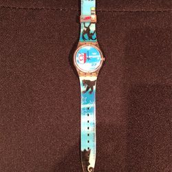 Swatch “27th Canton” blue Watch (GZ 174)