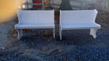 White Benches (1 Left)