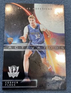 2025 Topps Chrome Basketball – Activators #AC-11 Cooper Flagg RC (Dallas Mavericks)
