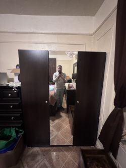 ESTATE SALE | 3-Door Mirrored Wardrobe / Armoire – $200