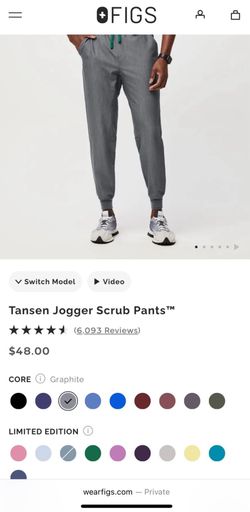Figs Tansen Jogger Scrubs Graphite (Men’s Medium)