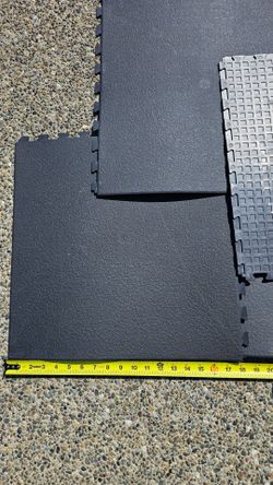 Thirty (30) Novalis 18" x 18" Square PVC Slate Grey Hidden Interlocking Tiles