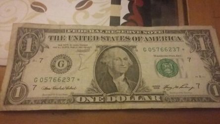 1 dollar bill special star Note 20$