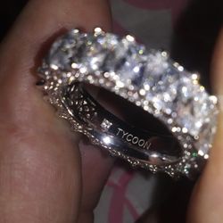 925.ring Stone Around Ring.