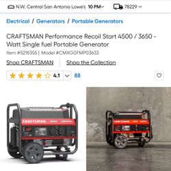 Craftsman Generator (New)