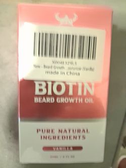 Biotin beard growth oil