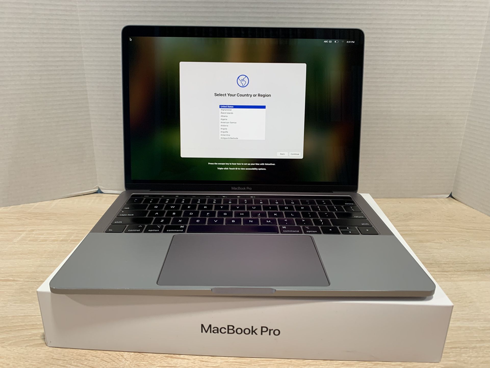 $380, 2019 MacBook Pro 13”, 16GB RAM/i7/256GB, Touch Bar, $2338 original retail