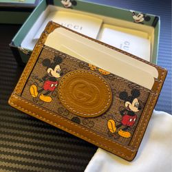 GUCCI x Disney Card Case PVC Beige