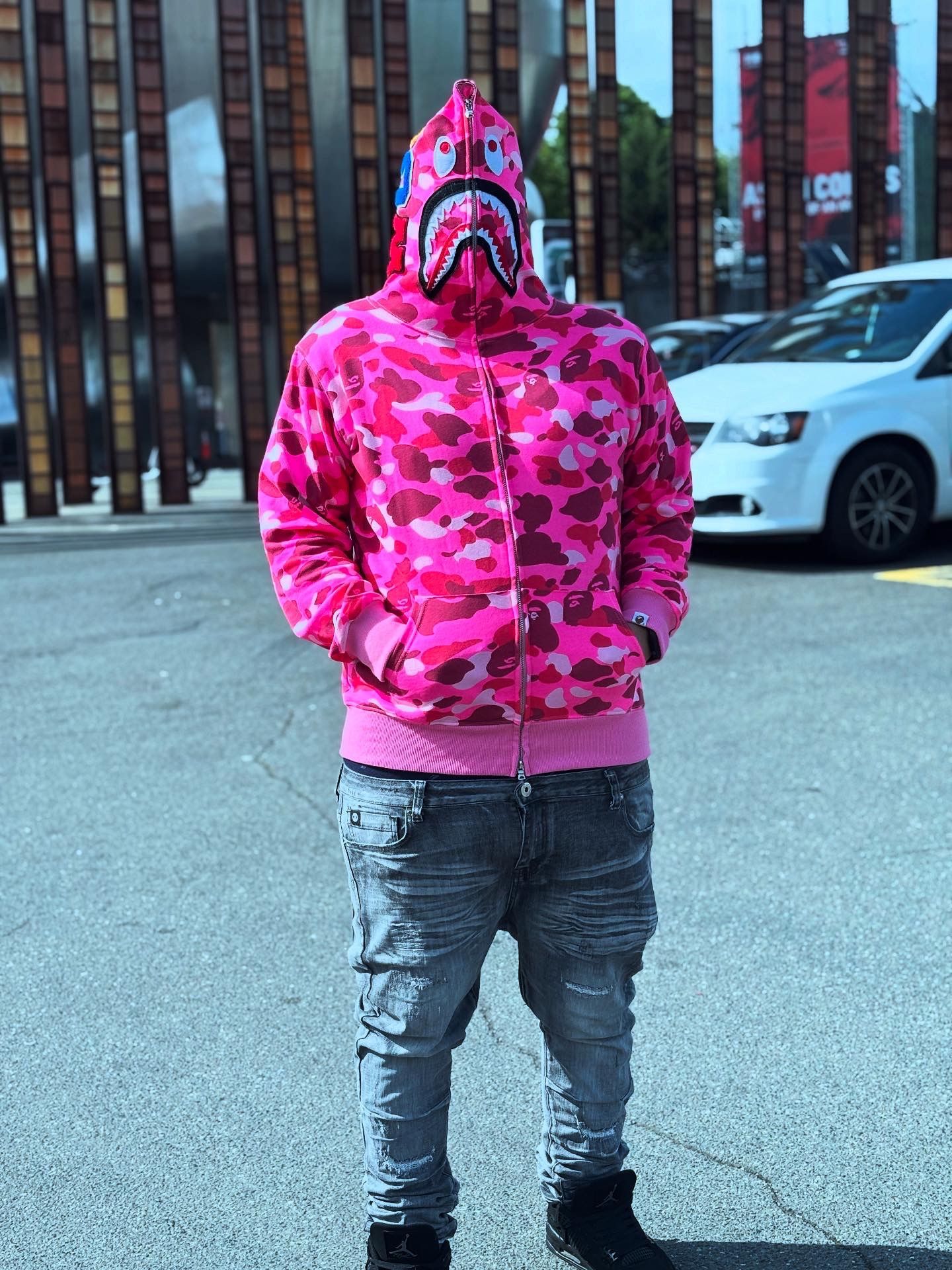 Pink Bape Hoodies