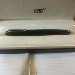 Mont Blanc Roller Ball Pen W/refill. Black