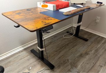 63 Inch Electric Standing Office Desk Height Adjustable = $120
