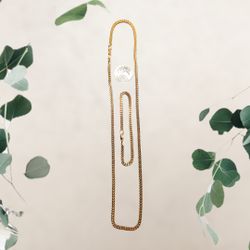 18k YGF Miami Cuban Necklace & Bracelet 
