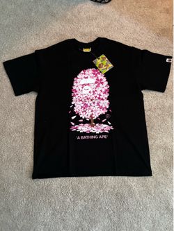 BAPE Sakura Ape Head Tee Black Size M Brand New w/ Tags