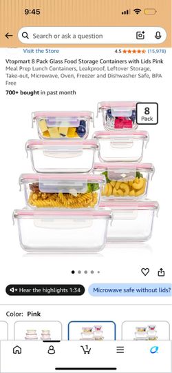 Glass containers