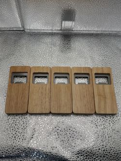 Set of 5 Wooden Bottle Openers