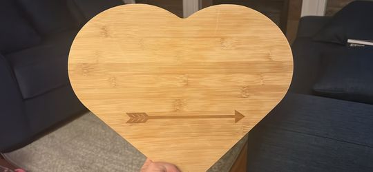 Heart charcuterie board