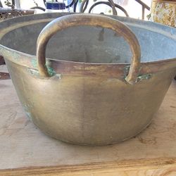 Vintage Big Brass Pot 