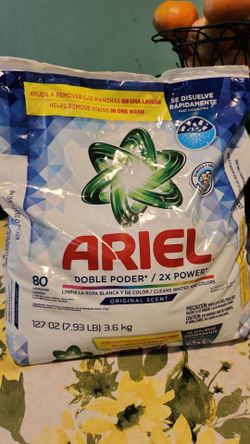 Detergent power Ariel...$11 each (cada bolsa)