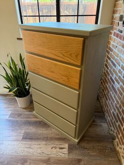 Solid wood refurbished dresser