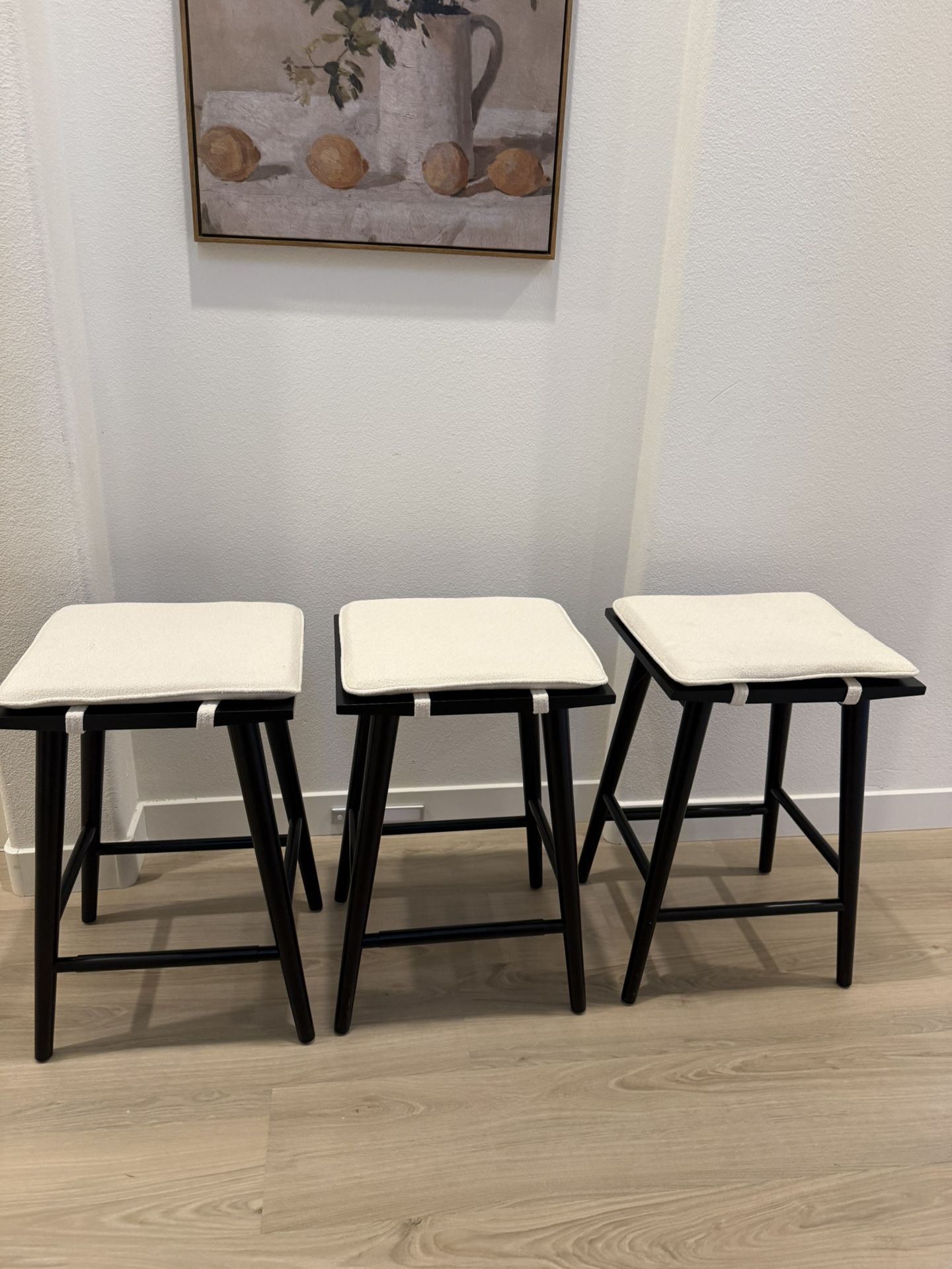 3 Counter Height Stools. Brand New And Assembled