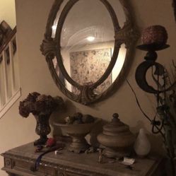 Console Marble Table Mirror 