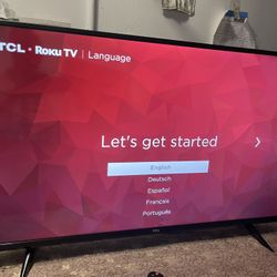 43 Inches TCL Roku Smart TV