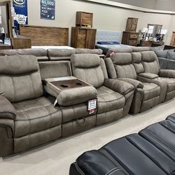 🎄CHRISTMAS DEALZ!🎄 Brand New Reclining Sofa/Love Combo Only $2399.00!!