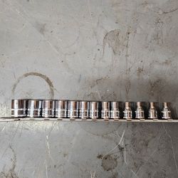 Snap On 1/4" Metric Drive Socket Set 