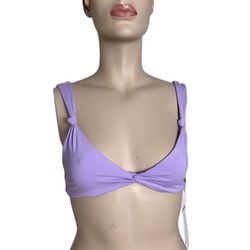 NWT L*Space By Mónica Wise Purple Turner Bikini Top Size Large