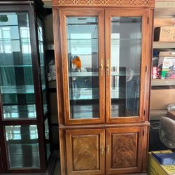 Solid Wood China Cabinet 